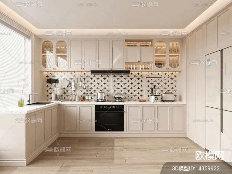 KITCHEN SETS – VRAY / CORONA – 3D MODEL – 1482