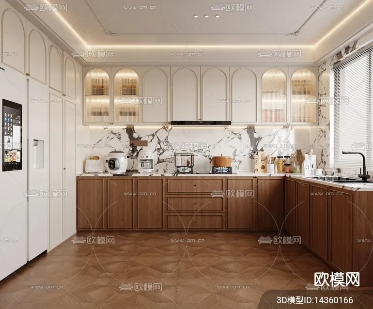 KITCHEN SETS – VRAY / CORONA – 3D MODEL – 1483