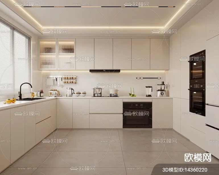 KITCHEN SETS – VRAY / CORONA – 3D MODEL – 1484