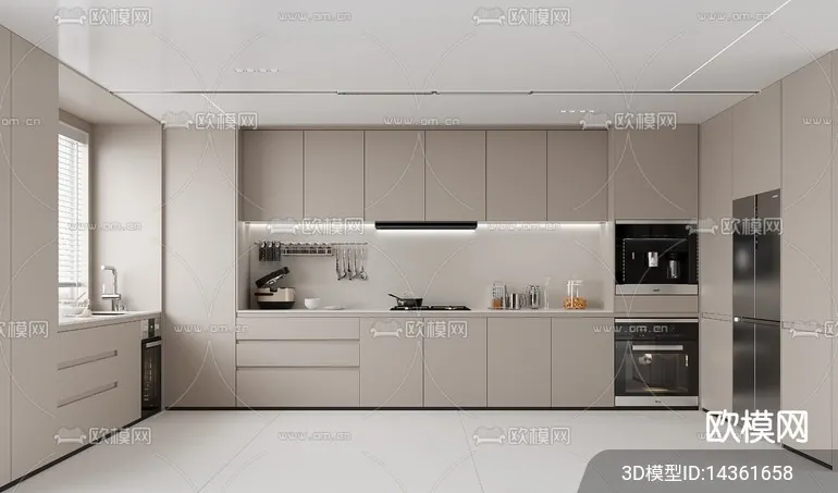 KITCHEN SETS – VRAY / CORONA – 3D MODEL – 1486