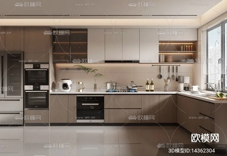 KITCHEN SETS – VRAY / CORONA – 3D MODEL – 1488