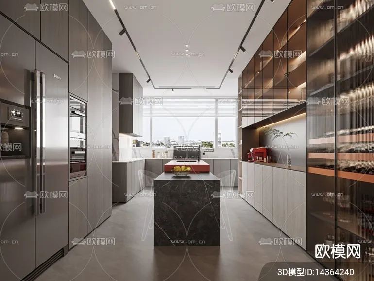 KITCHEN SETS – VRAY / CORONA – 3D MODEL – 1496