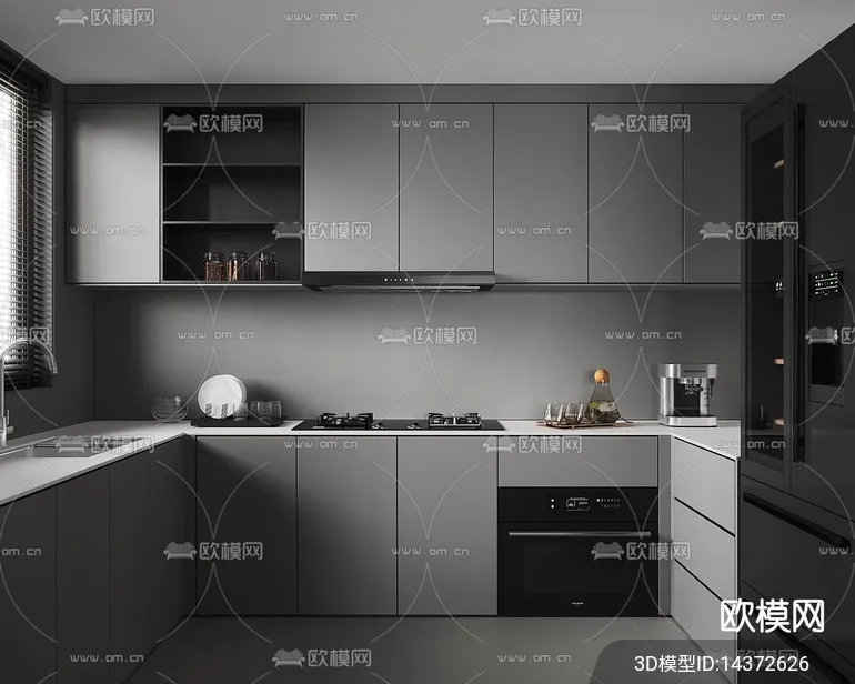 KITCHEN SETS – VRAY / CORONA – 3D MODEL – 1512