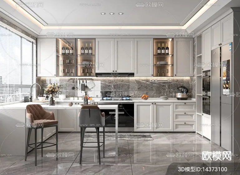 KITCHEN SETS – VRAY / CORONA – 3D MODEL – 1513