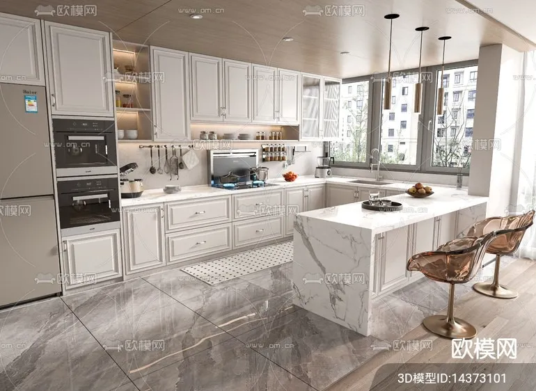 KITCHEN SETS – VRAY / CORONA – 3D MODEL – 1514