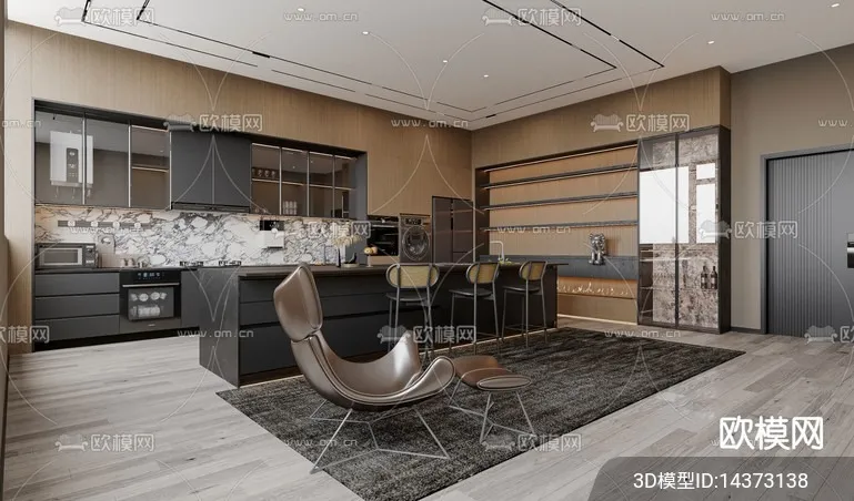 KITCHEN SETS – VRAY / CORONA – 3D MODEL – 1515