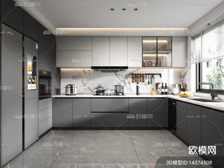 KITCHEN SETS – VRAY / CORONA – 3D MODEL – 1519