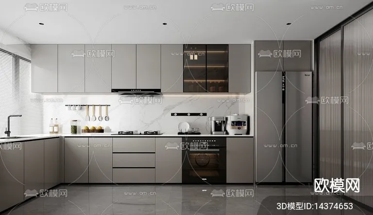 KITCHEN SETS – VRAY / CORONA – 3D MODEL – 1521