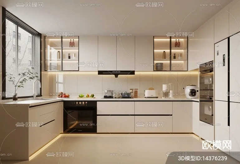 KITCHEN SETS – VRAY / CORONA – 3D MODEL – 1526