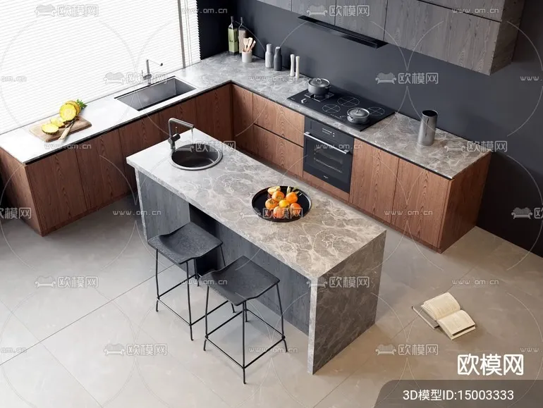 KITCHEN SETS – VRAY / CORONA – 3D MODEL – 1541