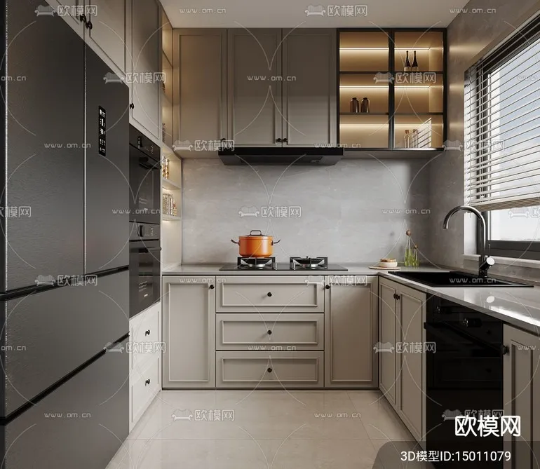 KITCHEN SETS – VRAY / CORONA – 3D MODEL – 1556