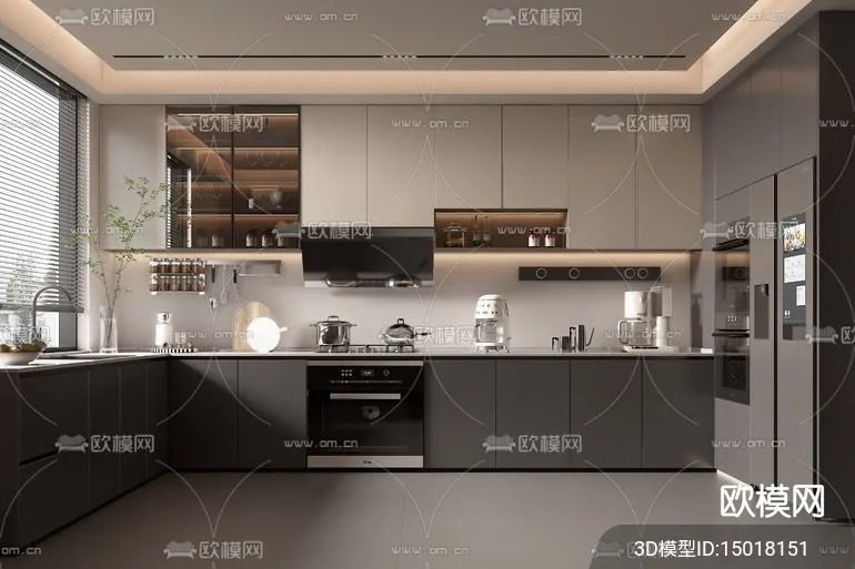 KITCHEN SETS – VRAY / CORONA – 3D MODEL – 1561