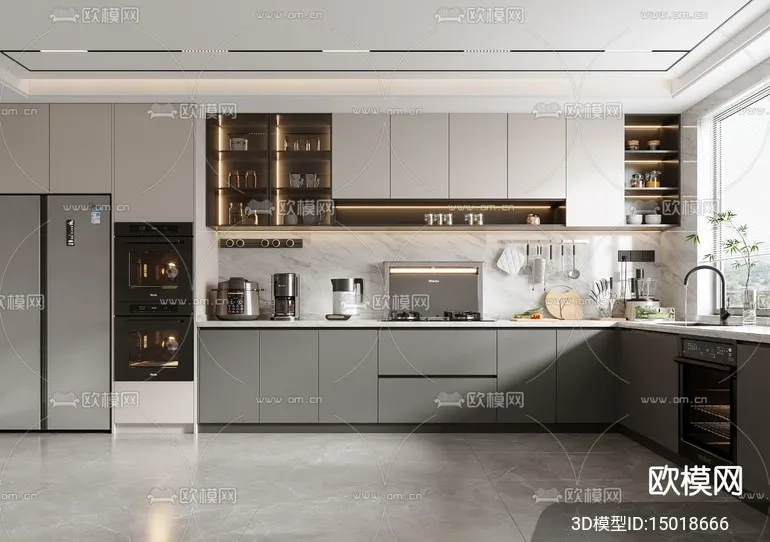 KITCHEN SETS – VRAY / CORONA – 3D MODEL – 1564