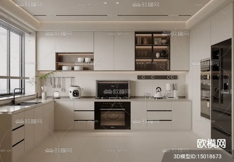 KITCHEN SETS – VRAY / CORONA – 3D MODEL – 1566