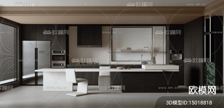 KITCHEN SETS – VRAY / CORONA – 3D MODEL – 1568