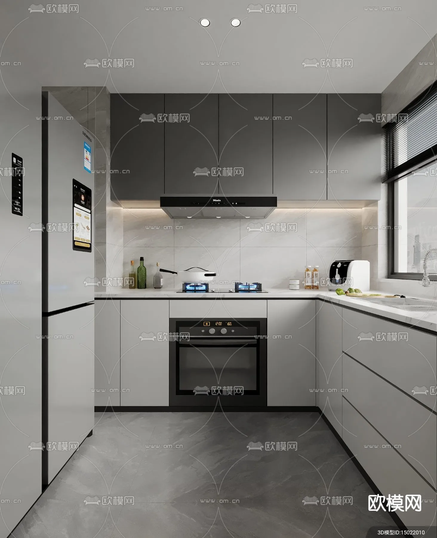 KITCHEN SETS – VRAY / CORONA – 3D MODEL – 1571