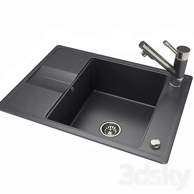 Kitchen Sink 3D Model Kitchen Sink 3D Model