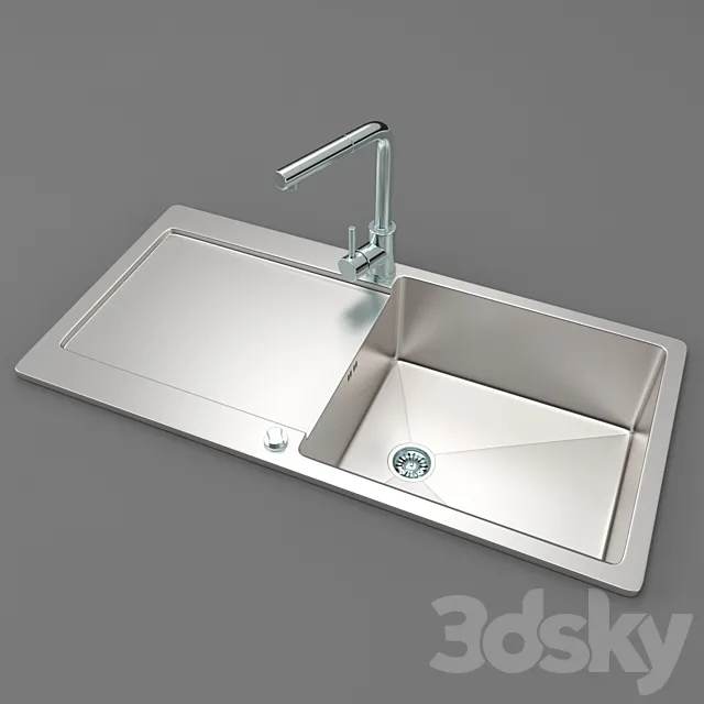 Kitchen Sink 3D Model Kitchen Sink 3D Model