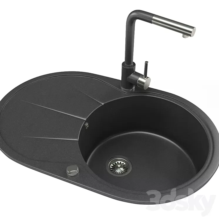 Kitchen Sink 3D Model Kitchen Sink 3D Model