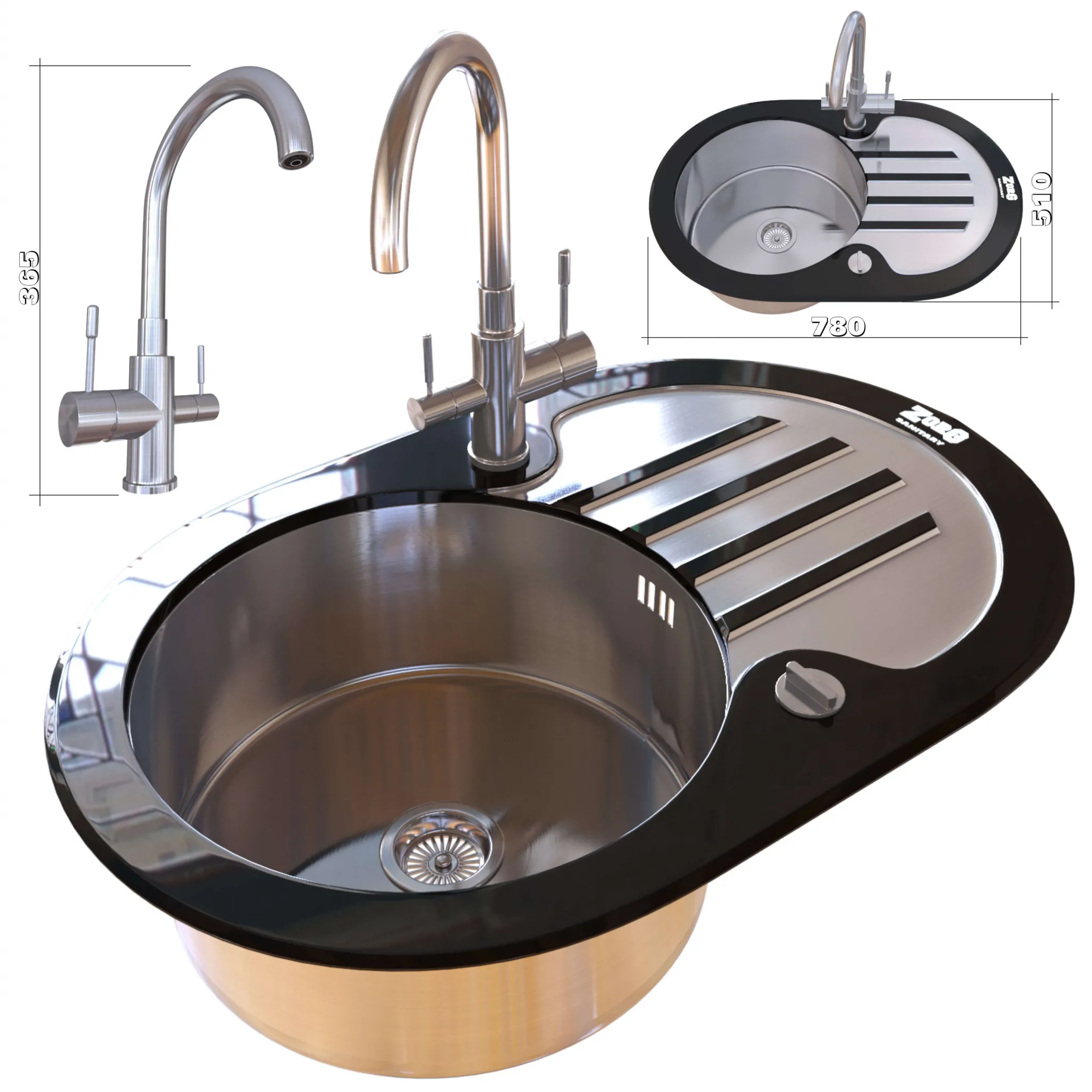 kitchen – Sink 663 3D Model kitchen – Sink 663 3D Model