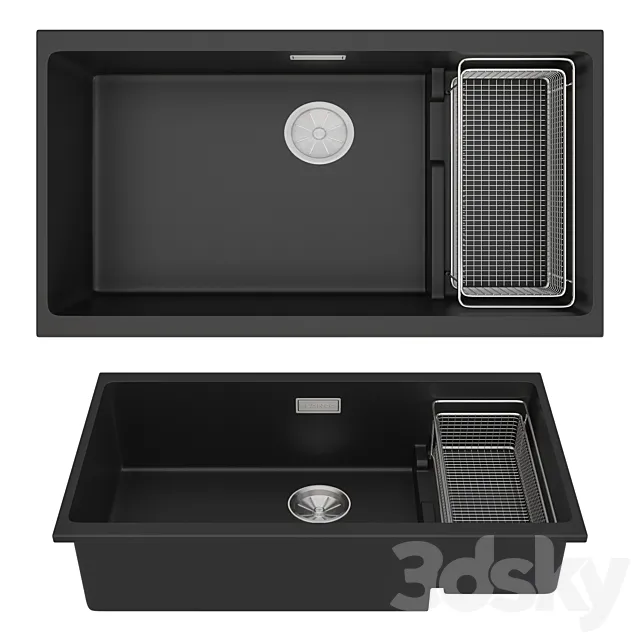 Kitchen sink Blanco SUBLINE 700-U 3D Model Kitchen sink Blanco SUBLINE 700-U 3D Model