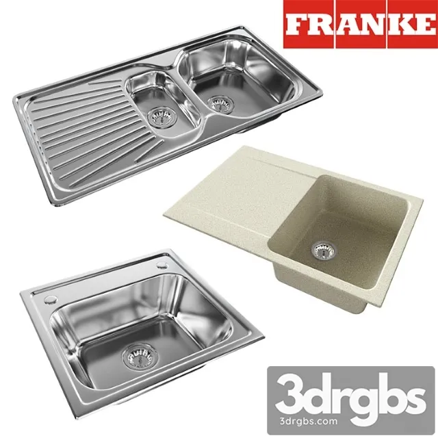 Kitchen Sink Franke 1 3D Model Download