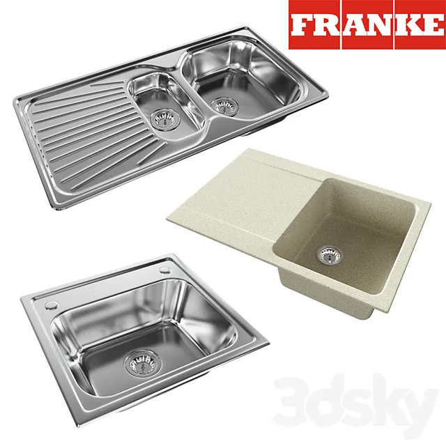 Kitchen sink Franke 3D Model Kitchen sink Franke 3D Model