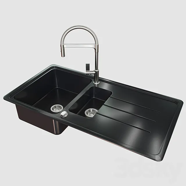 Kitchen sink Franke Basis BFG 651 3D Model