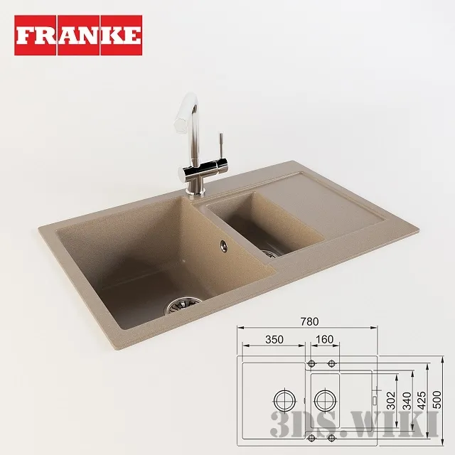 kitchen – Sink Franke MRG 651-78 3D Model