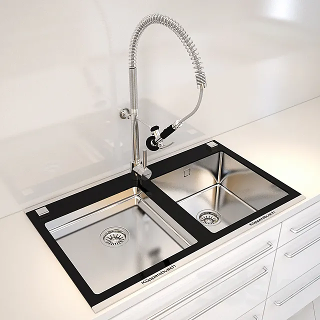 Kitchen Sink Kuppersbusch 3DModel Kitchen Sink Kuppersbusch 3DModel