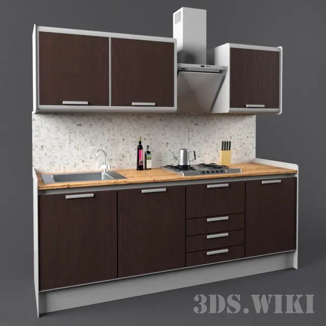 kitchen – Small designer kitchen 3D Model