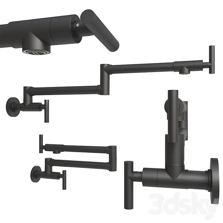 Kitchen Stove Faucet 3D Model Free Download