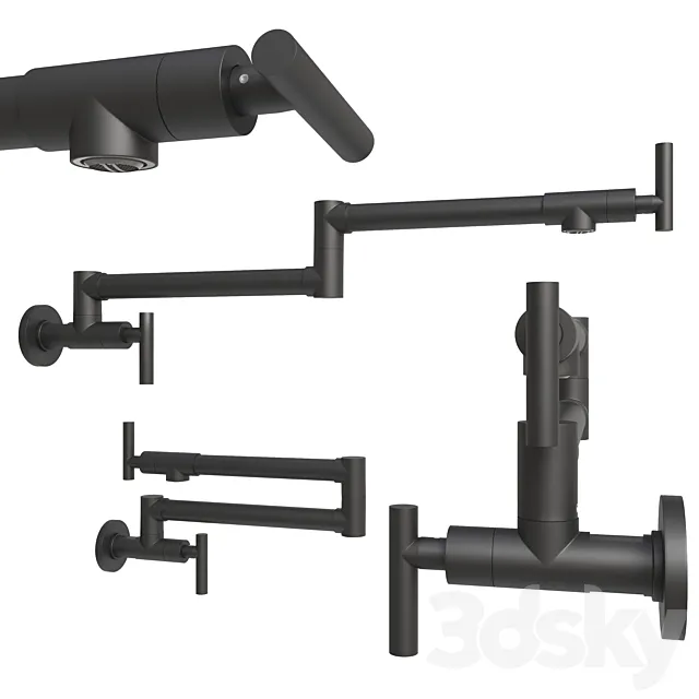 Kitchen Stove Faucet 3D Model Kitchen Stove Faucet 3D Model