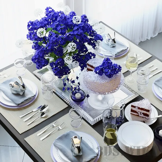 kitchen – Table setting 3D Model