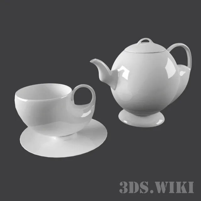 kitchen – Tea Set 3D Model