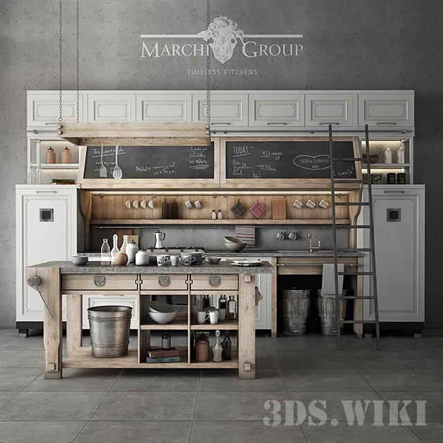 kitchen – Timeless Nolita Kitchen by Marchi Group 3D Model