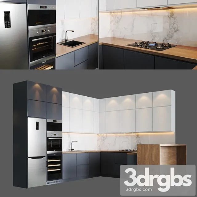 Kitchen V20 3D Model Download