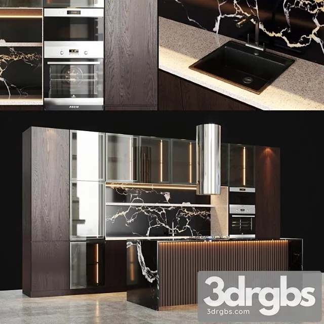 Kitchen V24 3D Model Download