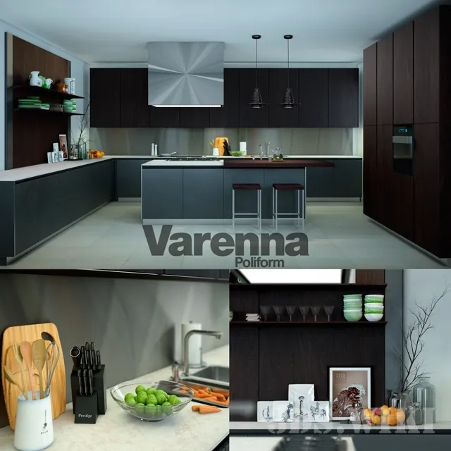 kitchen – Varenna modern kitchen 3D Model