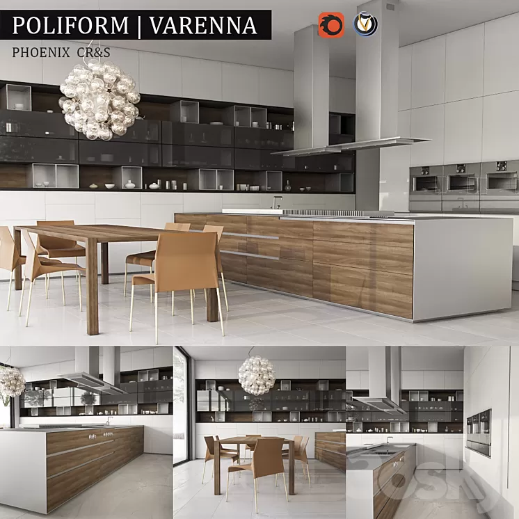 Kitchen Varenna Phoenix 3D Model Kitchen Varenna Phoenix 3D Model