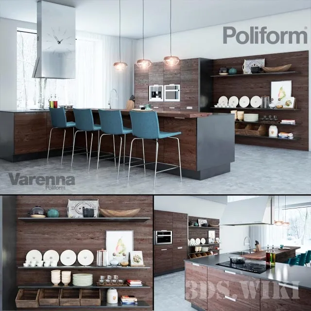 kitchen – Varenna Poliform Kitchen 3D Model