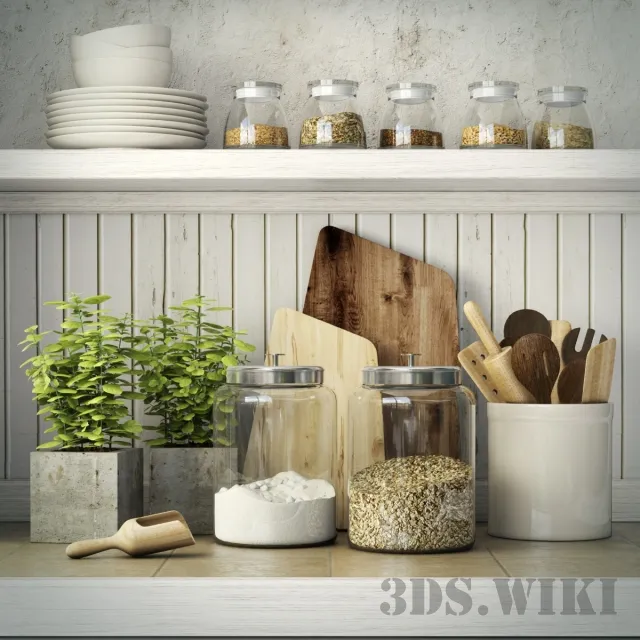 kitchen – Various kitchen utensils 3D Model