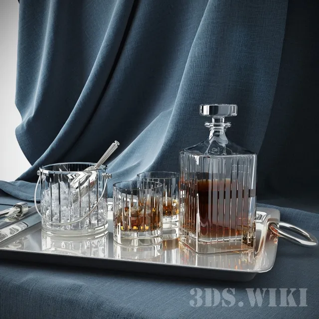 kitchen – Whiskey set 3D Model