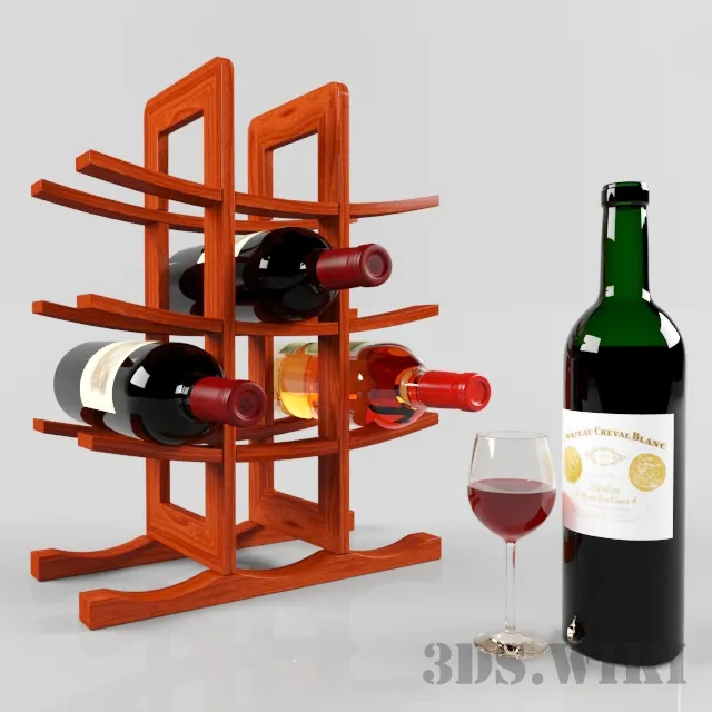 kitchen – Wine set 3D Model