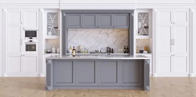 Kitchen wood stone oven fridge wine mixer 3D Model Kitchen wood stone oven fridge wine mixer 3D Model