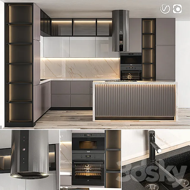 Kitchen02_ASY 3D Model Kitchen02_ASY 3D Model