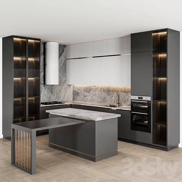 kitchen_modern92 3D Model Free Download