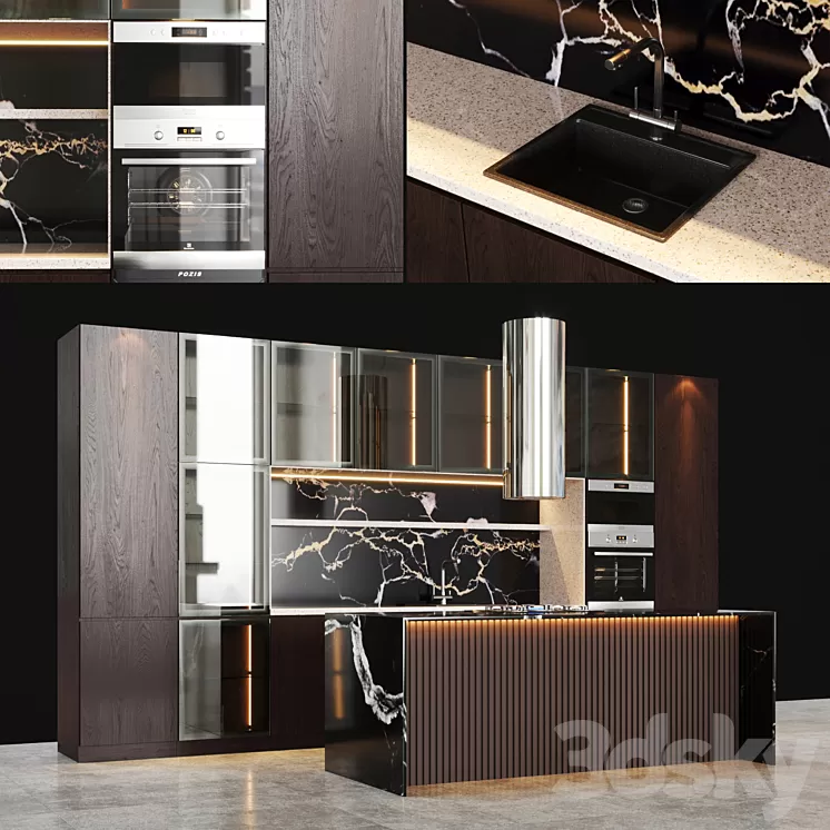 Kitchen_v24 3D Model Kitchen_v24 3D Model