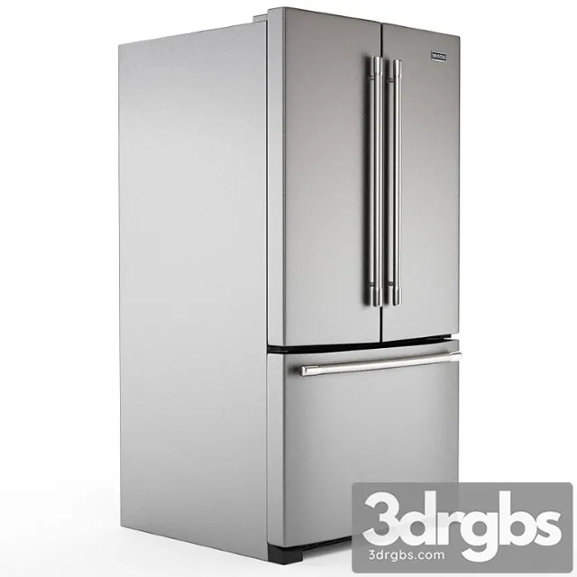 Kitchenaid 25.2 cu. ft. french door refrigerator in stainless steel 2 3D Model Download