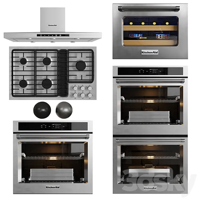 Kitchenaid Appliances 3D Model Kitchenaid Appliances 3D Model